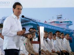 El sábado viajó a Campeche al evento que tuvo lugar en el vecino estado, con motivo de la conmemoración de la Expropiación Petrolera. NTX / ARCHIVO