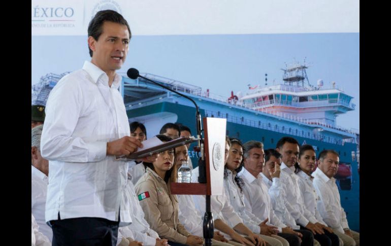 El sábado viajó a Campeche al evento que tuvo lugar en el vecino estado, con motivo de la conmemoración de la Expropiación Petrolera. NTX / ARCHIVO