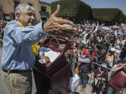: López Obrador encabezó la firma del Acuerdo por la Unidad y la Prosperidad de San Luis Potosí. SUN / D. Chávez