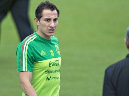 Guardado se ha resentido de molestias musculares por lo que se anunció que queda fuera de la lista de convocados. NTX / ARCHIVO