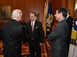 Ambos funcionarios resaltaron el avance en extradiciones y asistencias jurídicas. TWITTER / @RaulCervantesA