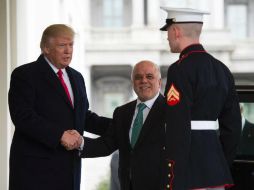El mandatario de EU se refirió a Haider al-Abadi como un hombre al que le tiene gran respeto. AFP / M. Rilley