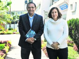 Marco Antonio Pérez, director de la división de Electrónica y Computación, y la investigadora Nancy Franco Rodríguez. EL INFORMADOR / E. Barrera