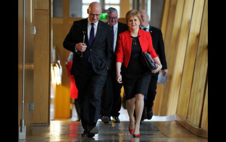 Sturgeon dice que su Gobierno tiene un 'mandato democrático incuestionable' al haber votado por quedarse en la UE. AFP / A. Buchanan