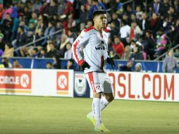 Barragán anotó el primer tanto de los rojinegros por la vía del penalti. ESPECIAL / Cortesía Club Atlas