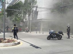 Se determinó que el fuego se originó por un corto circuito. TWITTER / @SSP_CDMX