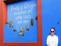 Julianne Moore visitó el Museo Frida Kahlo. TWITTER / @museofridakahlo