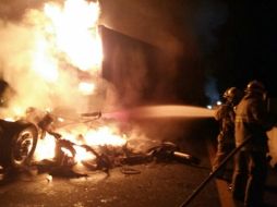 Los trabajos en la zona aún continuaban esta mañana. ESPECIAL /