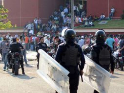 Se solicitó la intervención de las autoridades tras el disturbio en el interior del sindicato. SUN / P. Morales