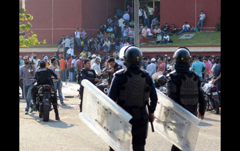 Se solicitó la intervención de las autoridades tras el disturbio en el interior del sindicato. SUN / P. Morales