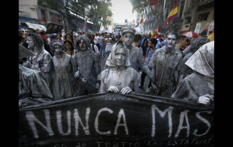 El golpe de Estado de 1976, que derrocó a la entonces presidenta María Martínez de Perón, puso en funcionamiento un plan represión. AP / V. Caivano
