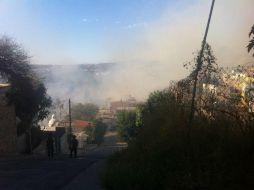 En el fuego ha resistido por causa de los fuertes vientos. ESPECIAL / Bomberos de Guadalajara