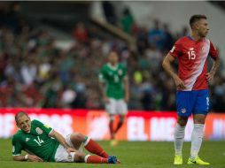 La lesión de Javier Hernández ante los costarricenses preocupa al cuerpo técnico. MEXSPORT / J. Ramírez
