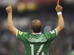 Con su gol de ayer, Hernández empata la marca de Jared Borgetti como máximo anotador de la Selección mexicana con 46 tantos. MEXSPORT / ARCHIVO