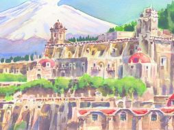 Con el volcán Popocatépetl en el horizonte este Pueblo Mágico presume como uno de sus encantos de un clima envidiable todo el año.  / J. Monroy