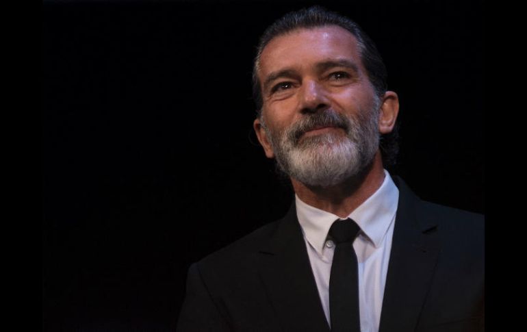 Antonio Banderas recibió un premio a su trayectoria como actor, director y productor durante el Festival de Cine de Málaga. AFP / J. Guerrero