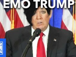 En los videos, Trump parece triste porque su popularidad ha caído a niveles históricos. YOUTUBE /  Super Deluxe