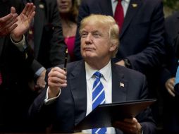El presidente atacó verbalmente a su exrival en los comicios, Hillary Clinton, y al expresidente Bill Clinton. AP / A. Harnik