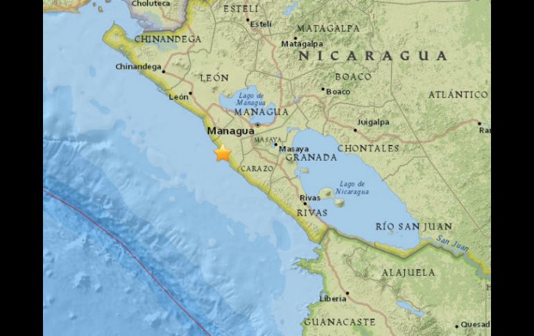 El temblor fue causado por el choque de las placas tectónicas de Cocos y del Caribe, precisan geólogos locales. ESPECIAL / earthquake.usgs.gov