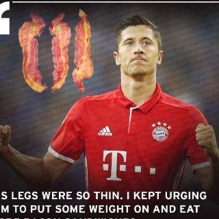 Bayern Munich ‘trollea’ a Robert Lewandowski por sus piernas delgadas