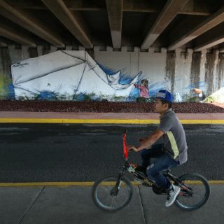 Mejoran imagen urbana de paso a desnivel de Periférico y Guadalupe