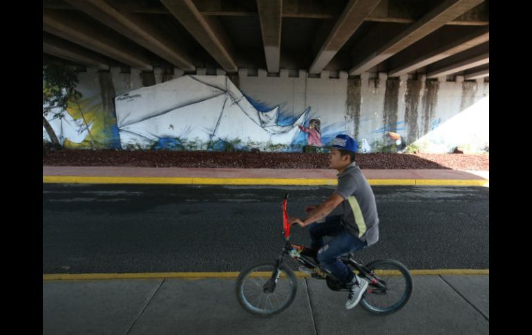 El mural fue realizado por el artista Trepo Parker (Enrique Zapata Rodríguez). EL INFORMADOR / R. Tamayo
