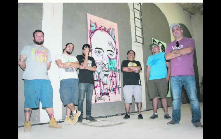 De izquierda a derecha: Jesús Villalpando, Pablo Daniel Arteaga, Pulse, Alejandro Martínez, Frase y Yamir Ali. ESPECIAL /