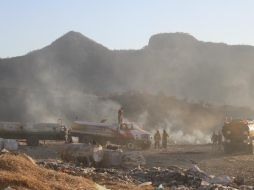 El incendio se registró desde la mañana de este sábado. ESPECIAL / Protección Civil Zapopan