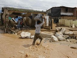 La avalancha ocurrió en la madrugada del sábado, cuando la  mayoría de la población estaba dormida. AP / F. Vergara