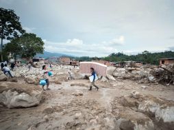 Las avalanchas arrasaron con 17 barrios de esta ciudad de unos 45 mil habitantes situada en el sur de Colombia. ESPECIAL / Xinhua