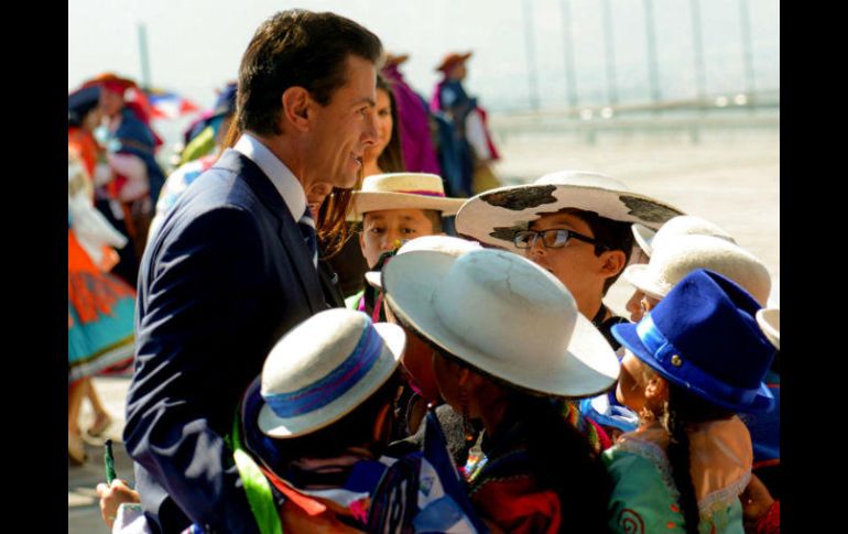 Enrique Peña Nieto durante la cumbre de la CELAC en Quito, en 2016. PRESIDENCIA ARCHIVO  /