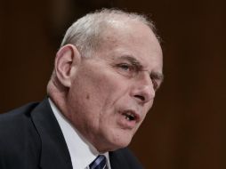 Kelly, durante su testimonio de casi dos horas ante los senadores. AP / J. Scott Applewhite