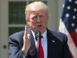 Trump sugirió ayer que podría adoptar una postura más dura hacia el régimen de Al Asad tras el ataque químico. AFP / N. Kamm