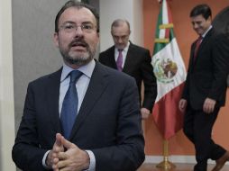 Videgaray sostuvo que, tras la reunión con John Kelly, ‘el muro no es un tema de la relación bilateral’. EFE / L. Nolly