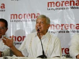 El precandidato a la presidencia por el 2018, López Obrador se reunió en Veracruz con el sector empresarial. SUN / ESPECIAL