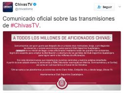 Las reacciones de inconformidad por parte de los aficionados no se hicieron esperar. TWITTER / @chivastvmx
