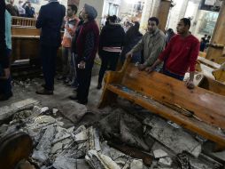 Egipto sufrió dos atentados en iglesias cristianas del país en el marco del Domingo de Ramos, con al menos 36 muertos. EFE / M. Hossam