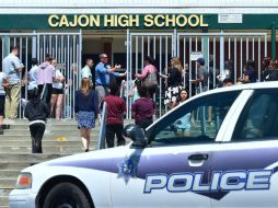 El incidente ocurrió el lunes por la mañana en un salón de clases la escuela North Park. AFP / F. Brown