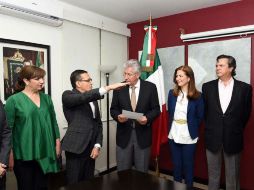 Edgar Olvera jura como subsecretario de Comunicaciones de la SCT. TWITTER / @SCT_mx