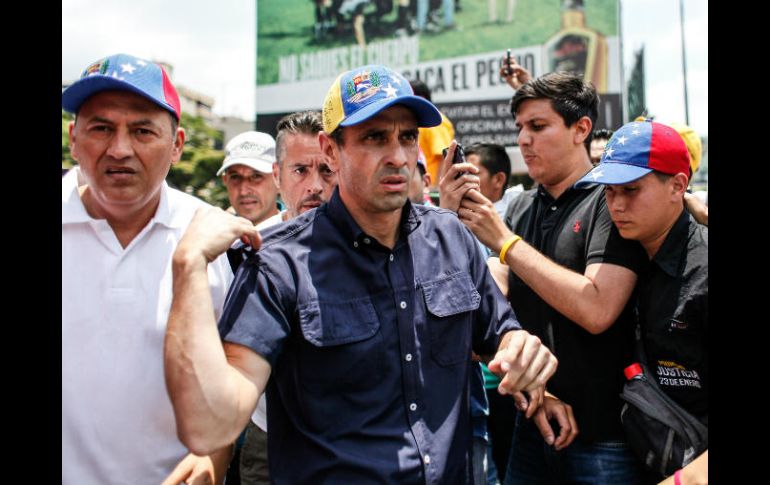 Capriles asegura que si el pueblo está de acuerdo con su inhabilitación, presentará su renuncia. ESPECIAL / Xinhua