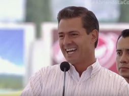 El Presidente participó el lunes en el evento público y allí se permitió las bromas con el juego de palabras. YOUTUBE / Manuel Feregrino