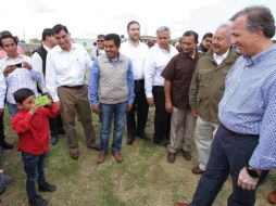 Meade estuvo en Tlaxcala para la firma de convenio entre la FND y el gobierno de la entidad. TWITTER / @JoseAMeadeK