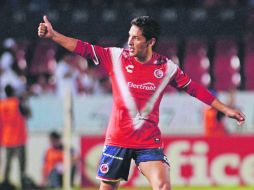 Anotador. Ángel Reyna, con su primer gol en Liga desde el Clausura 2015, abrió el marcador en el puerto jarocho. MEXSPORT / L. Monroy