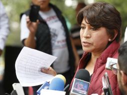 La candidata de Morena por el Estado de México visitó a colonos de la unidad habitacional IMSS como parte de su campaña. SUN / I. Olivares
