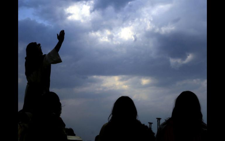 Se espera que el evento concluya cerca de las 17:00 horas con la escena de la sepultura de Jesús. ESPECIAL / Xinhua