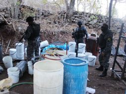 El pasado 11 de abril elementos del ejército descubrieron un laboratorio clandestino. NTX / ARCHIVO