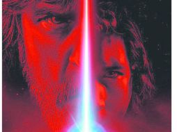 Póster. El primer promocional muestra los rostros de Luke Skywalker y Kylo Ren unidas por el sable láser de Rey. ESPECIAL / CORTESÍA DISNEY