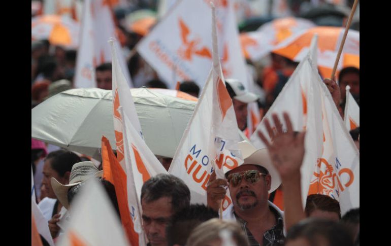Movimiento Ciudadano ha sido el partido al que más militantes se han sumado durante este año. EL INFORMADOR / ARCHIVO
