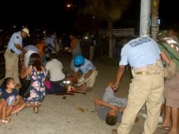 El ataque se registró la víspera en el Parque de la Reina, ubicado en la zona Tradicional del puerto. AFP / F. Robles