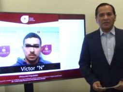 Almaguer informó que Víctor ‘N’, alias ‘El Morral’, de 24 años, tenía una orden de aprehensión. YOUTUBE / Fiscalía General del Estado de Jalisco